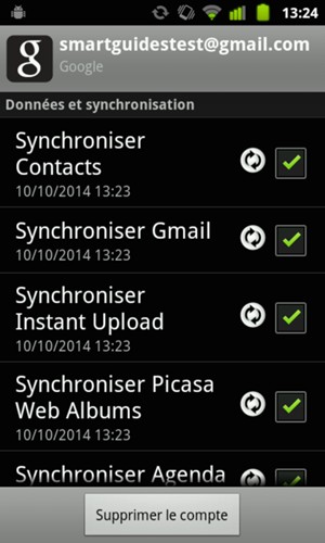 Vos informations seront synchronisées
