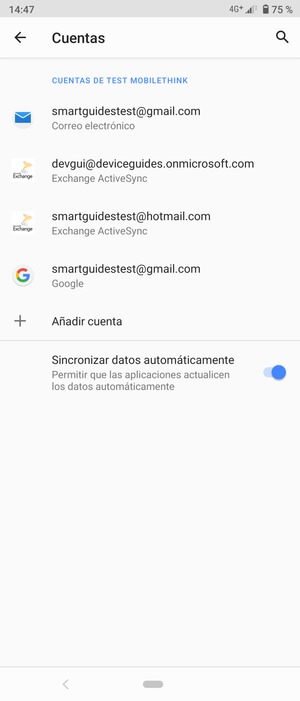 Seleccione su cuenta Google