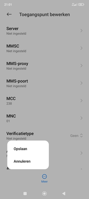 Selecteer Opslaan