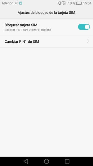 Seleccione Cambiar PIN de SIM