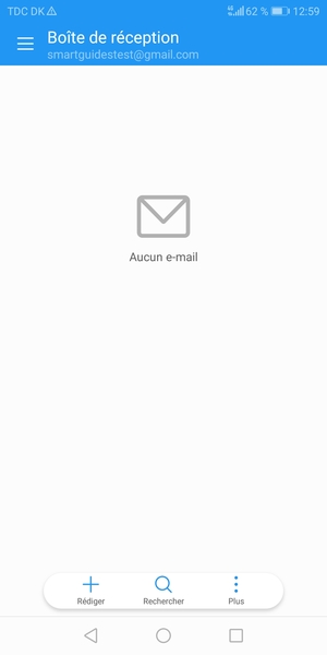 Votre messagerie Gmail est prête à l'emploi