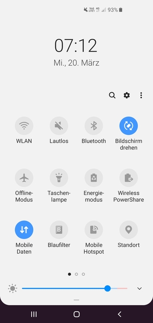 Wählen Sie  Lautlos, um wieder in den Ton-Modus zu wechseln