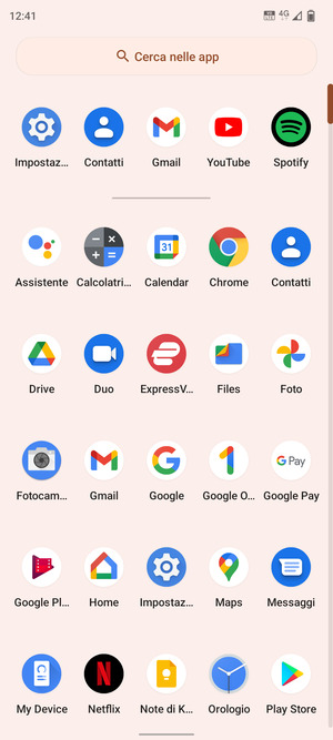 Seleziona Impostazioni