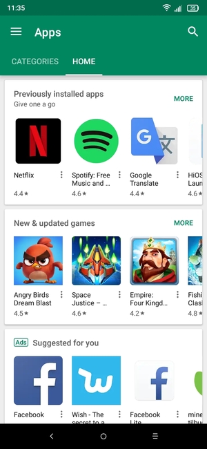 Select the Search bar