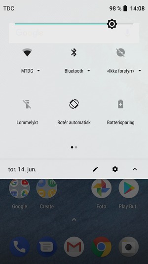 Slå av Wi-Fi og Bluetooth