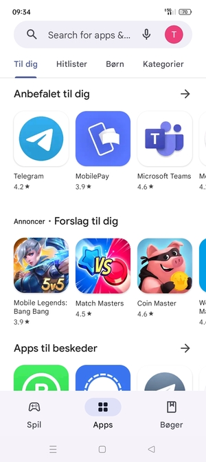 Select the Search bar