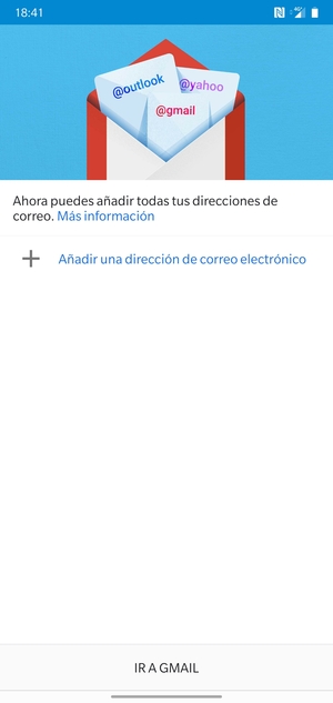 Seleccione Añadir una dirección de correo electrónico