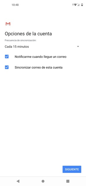 Seleccione SIGUIENTE