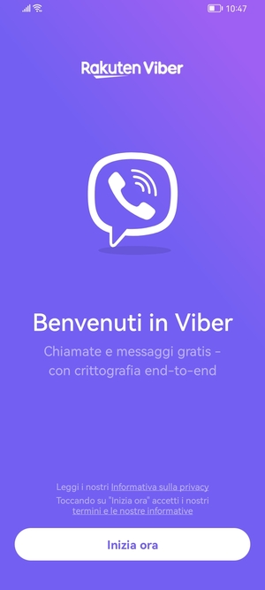 L'app è pronta per l'uso