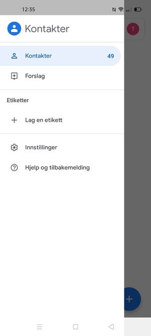 Velg Innstillinger