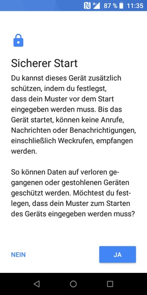 Wählen Sie die gewünschte Option