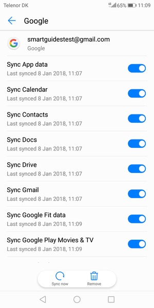Make sure Sync Contacts is selected