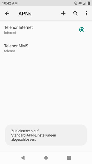 Wählen Sie Neuer APN