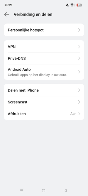 Selecteer Persoonlijke hotspot