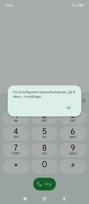 Hvis personsvar ikke er innstilt, velg OK