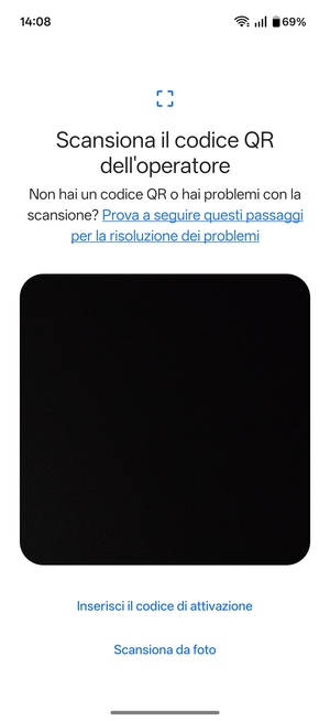 Scansiona il codice QR