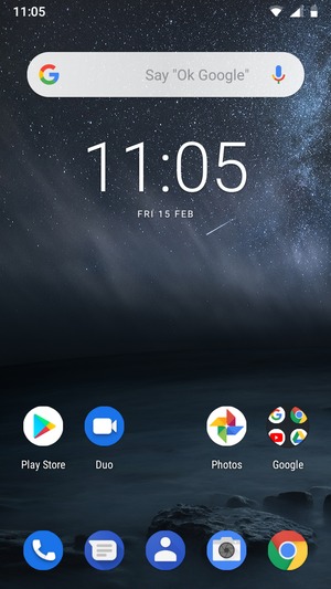 Swipe up