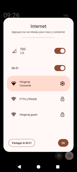 Désactiver le Wi-Fi