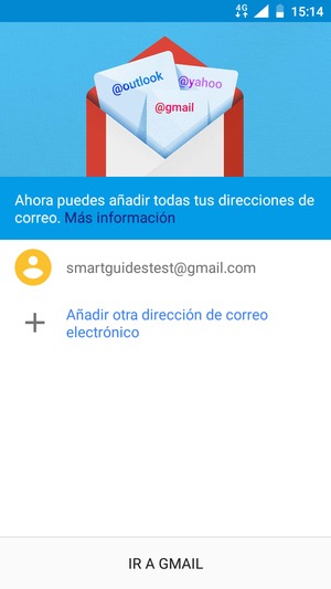Seleccione IR A GMAIL