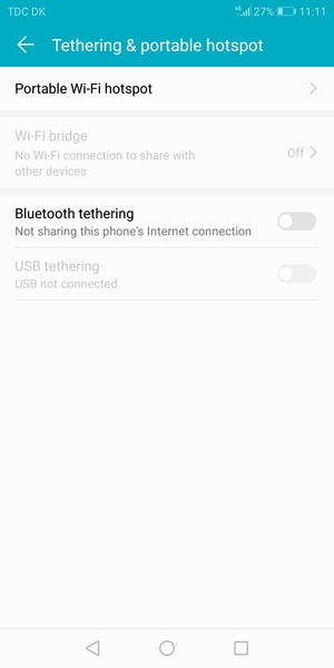 Select Portable Wi-Fi hotspot