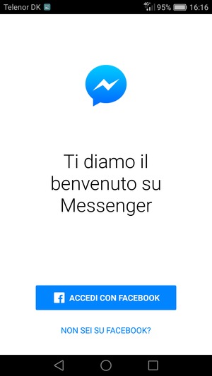 L'app è pronta per l'uso