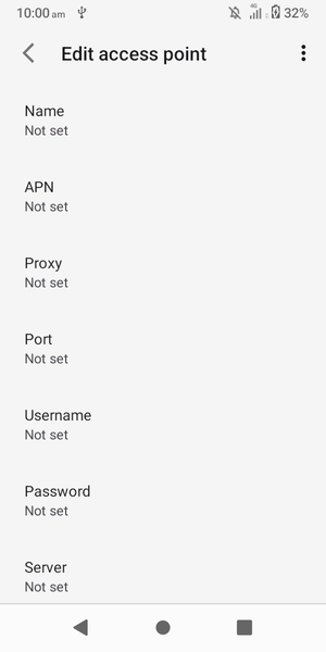 Enter MMS information