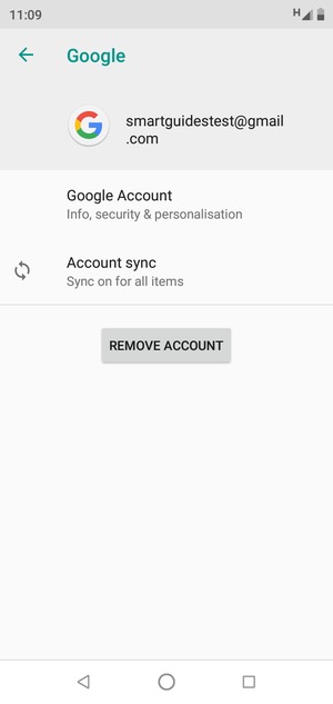 Select Account sync