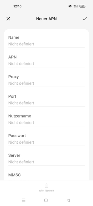 Geben Sie Internet-Informationen ein