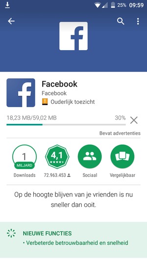 Wacht tot het installatieproces beëindigd is