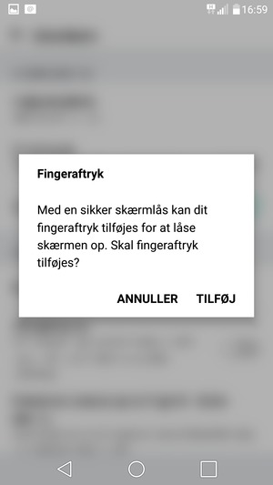 Vælg ANNULLER