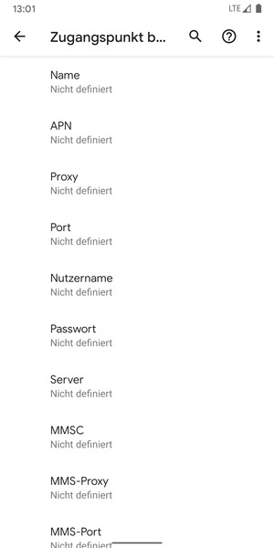 Geben Sie Internet-Informationen ein