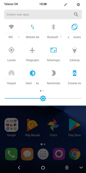 Pas helderheid aan op het vereiste niveau