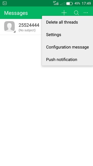 Select Settings