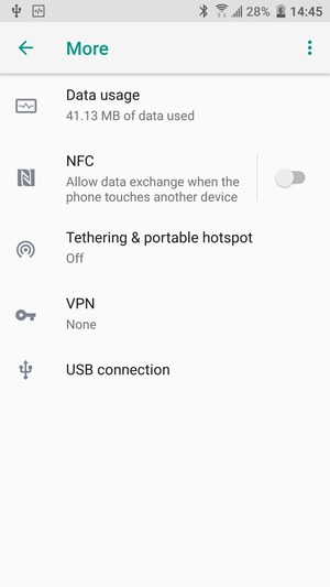 Select Tethering & portable hotspot