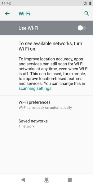 Turn Wi-Fi on