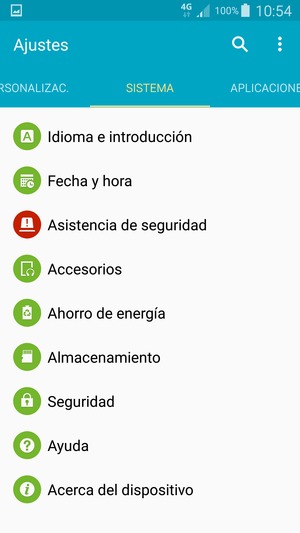Seleccione  Ahorro de energía