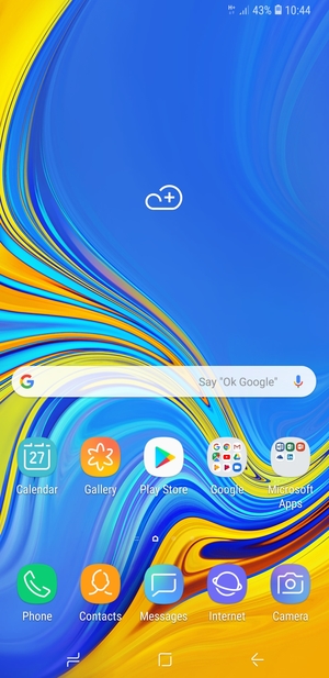 Swipe up