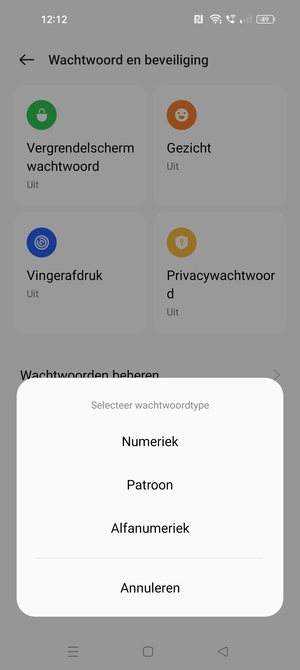 Selecteer Patroon