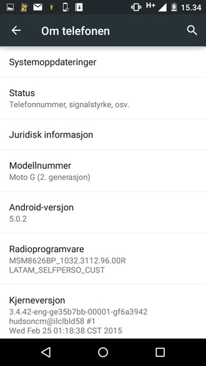 Velg Systemoppdateringer