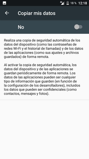 Active Copiar mis datos