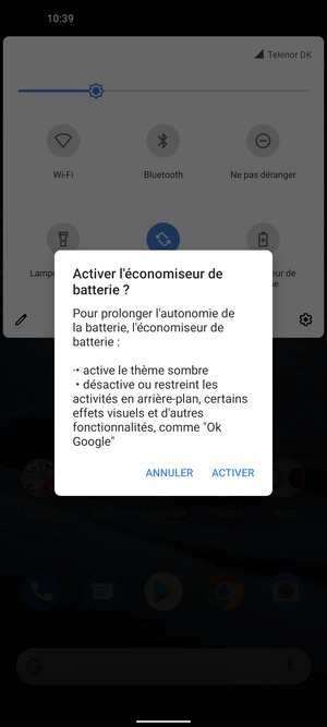 Sélectionnez ACTIVER