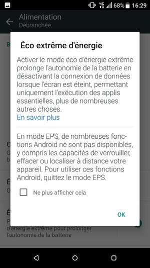 Sélectionnez OK