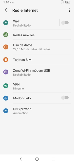 Seleccione Wi-Fi