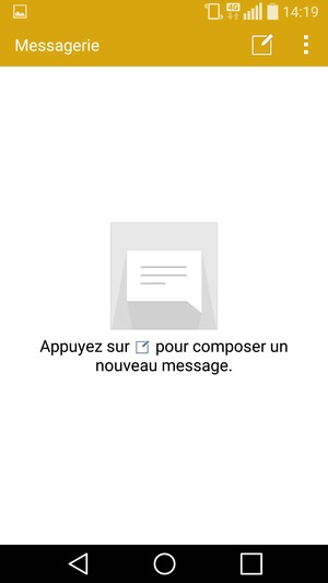 Sélectionnez le bouton du Menu