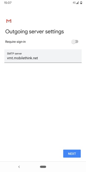 Turn off Require sign-in and select NEXT