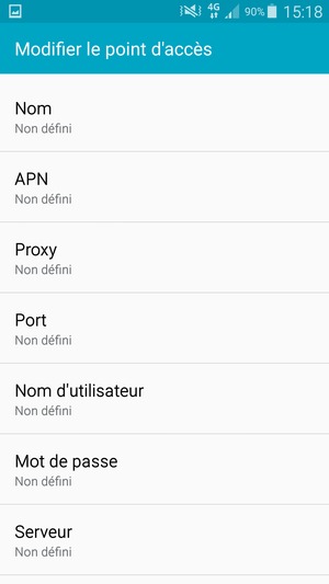 Saisissez les informations MMS
