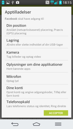 Vælg ACCEPTER