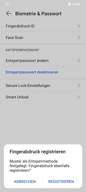 Wählen Sie ABBRECHEN