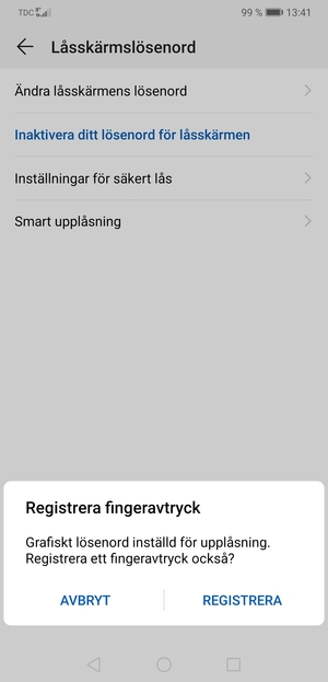 Välj AVBRYT