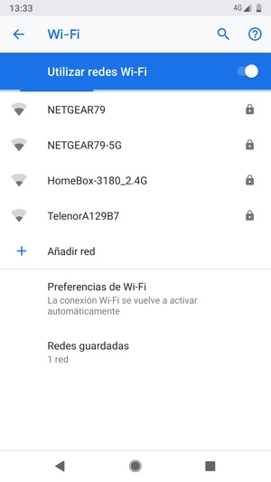 Seleccione la red inalámbrica a la que desea conectarse
